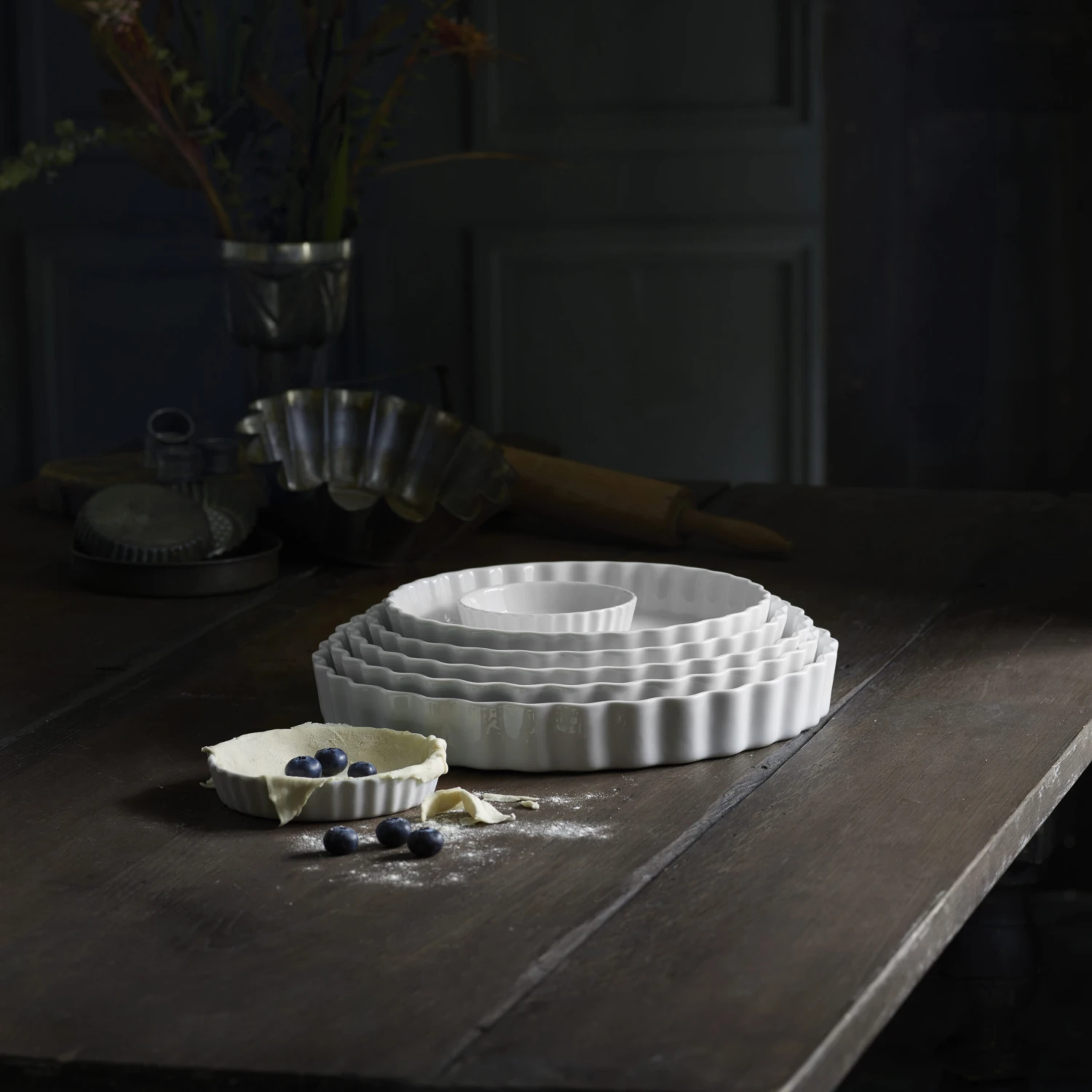 Pillivuyt Flan Schaal Rond Wit - Afbeelding 2