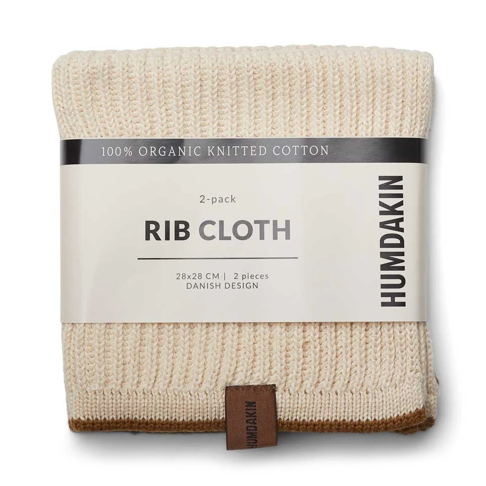 Humdakin Geribbeld Vaatdoekje 28x28 Cm 2-pack - Afbeelding 2