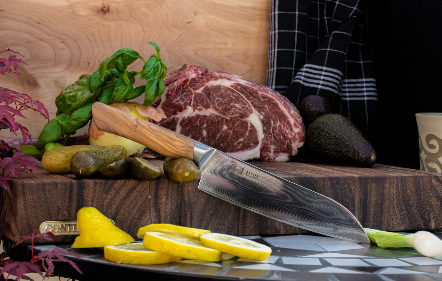 Satake Kaizen Santoku Koksmes - Afbeelding 4