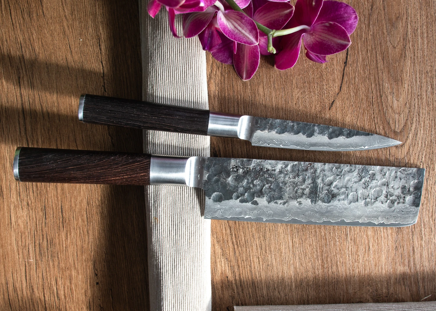 Satake Kuro Nakiri 18 Cm Met Petty 11 Cm - Afbeelding 4