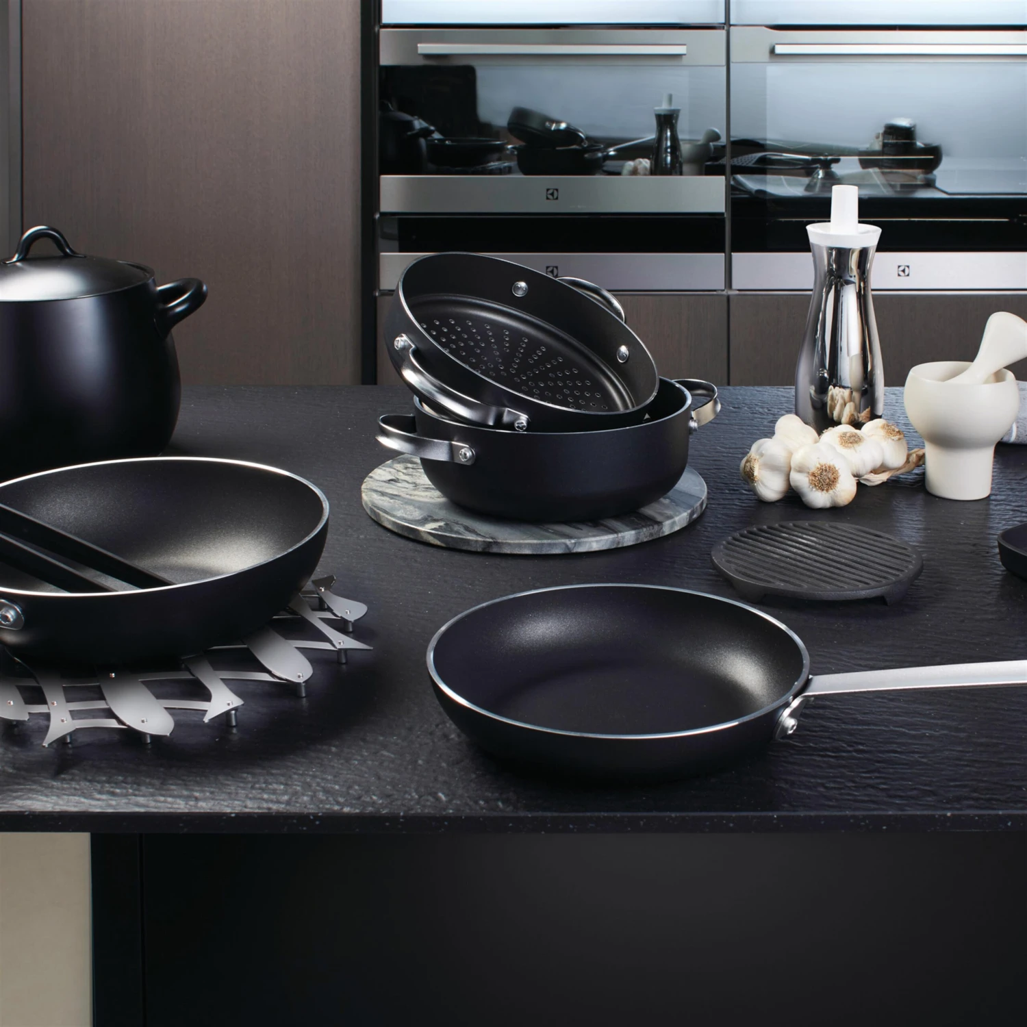 Alessi Mami 3.0 Braadpan Zwart - Afbeelding 2